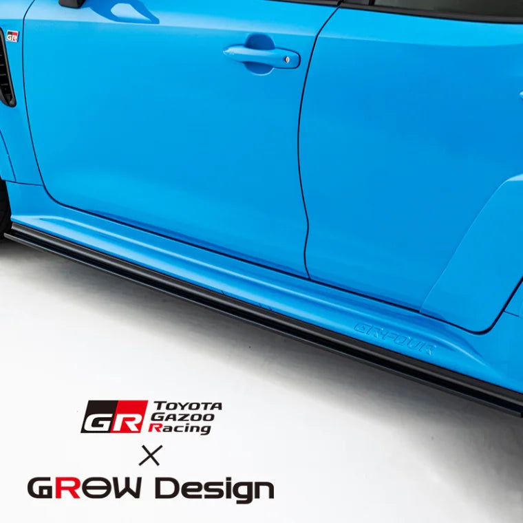 GR Carolla GR TOYOTA Gazoo Racing × GROW Design Side Skirt/Diffuser 2023-2024