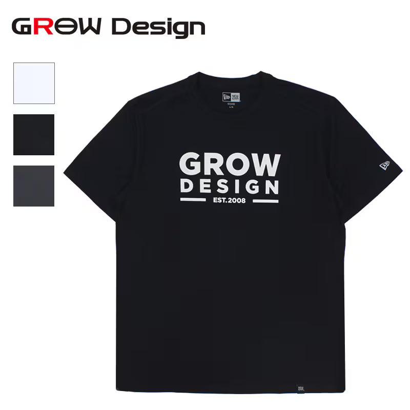 GROW Design Logo T-shirt NEW ERA Body S M L Short Sleeve T-shirt